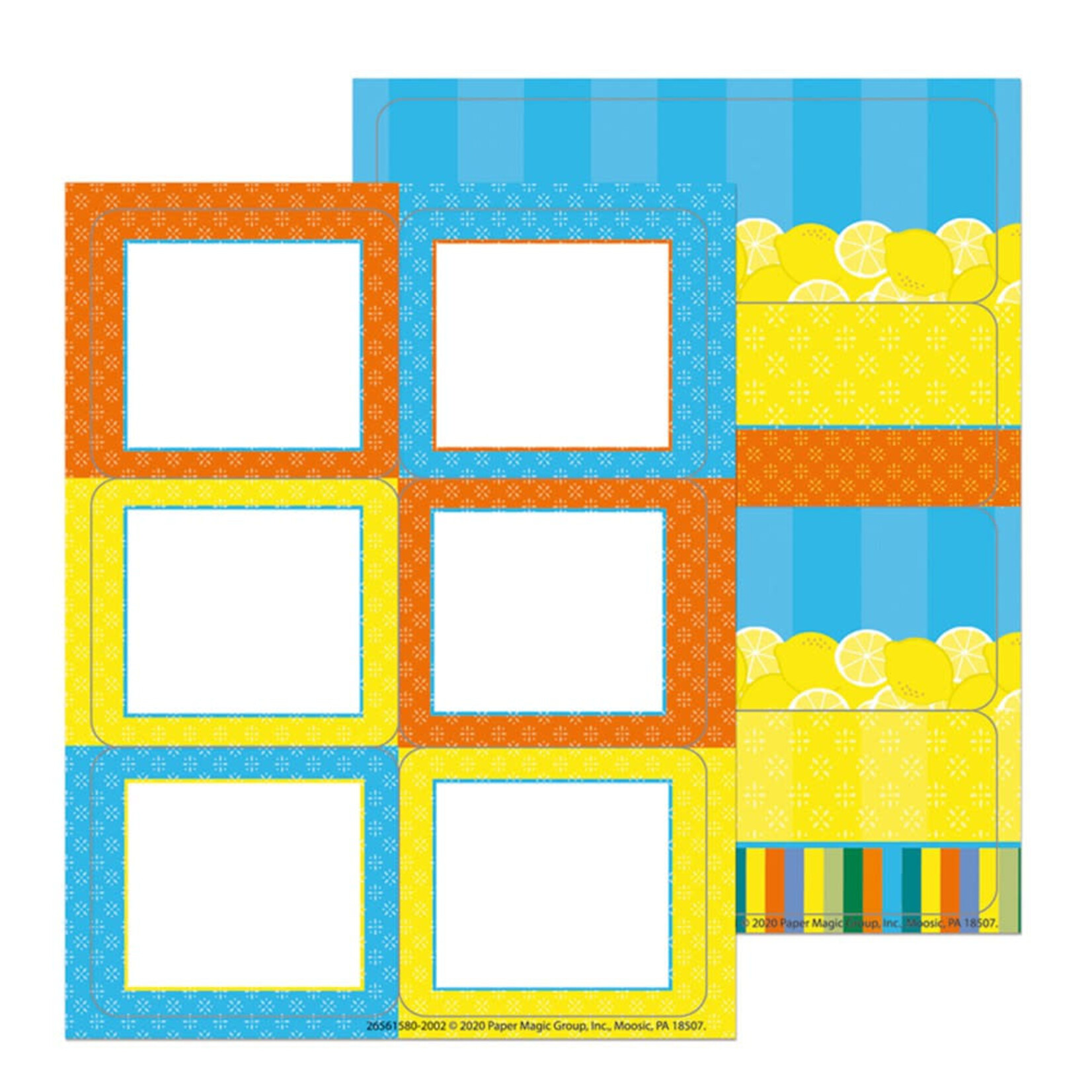 EUREKA Lemon Life Label Stickers 36 Small and 20 Large Stickers 56 Total [656158]