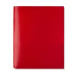 Pen & Gear Two-Pocket Poly Portfolio Folder with Prongs Red [FF-OP-4017]