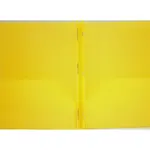 Pen & Gear Two-Pocket Poly Portfolio Folder with Prongs Yellow [FF-OP-4012]
