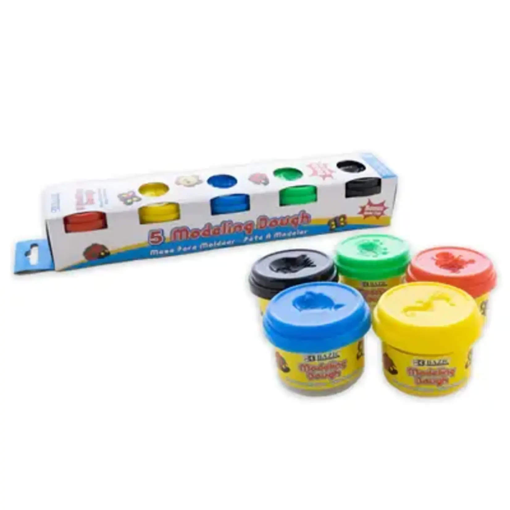 BAZIC BAZIC 1 oz Primary Color Modeling Dough (5/Pack) [3300]