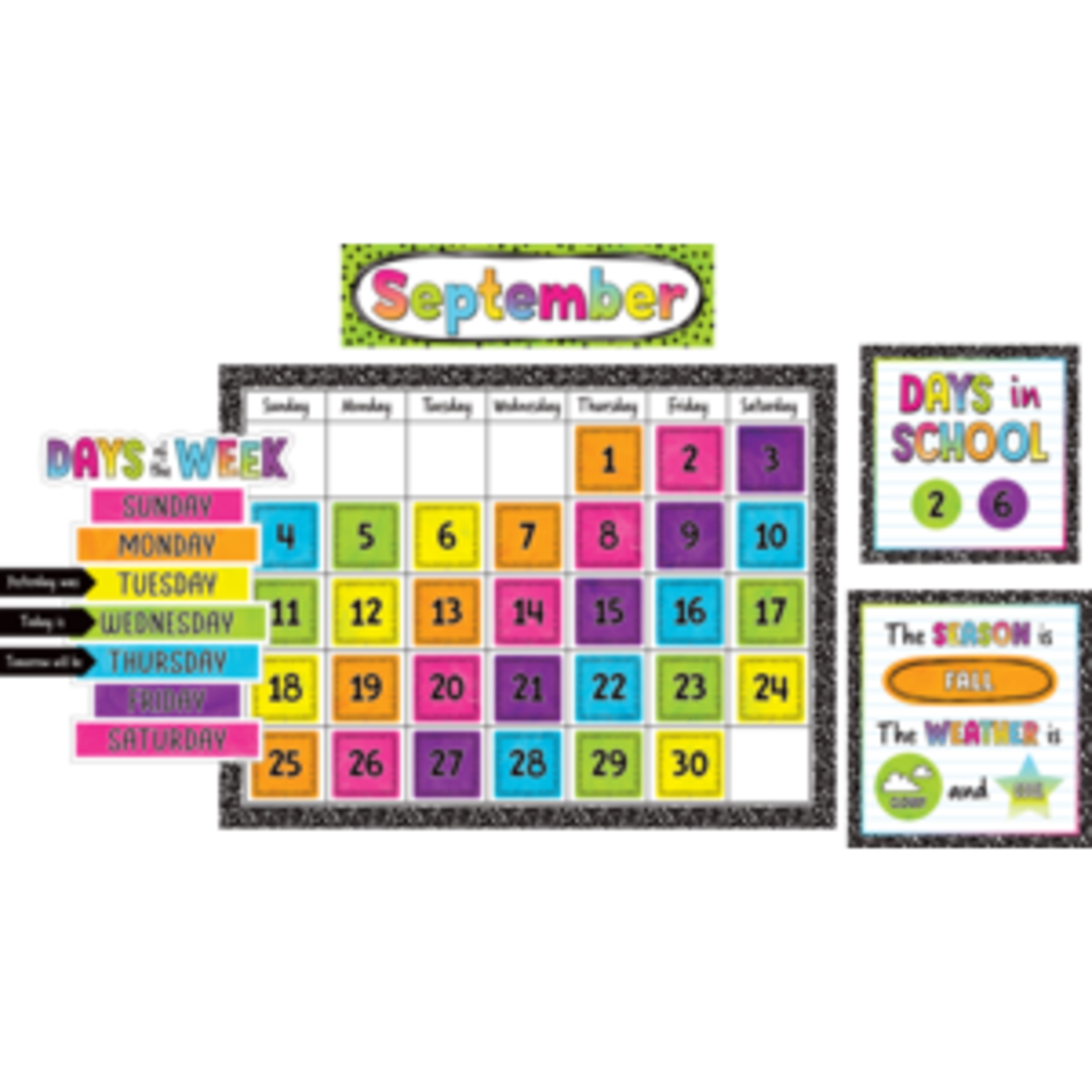 Teacher Created Resources Brights 4Ever Calendar Bulletin Board [TCR6921]