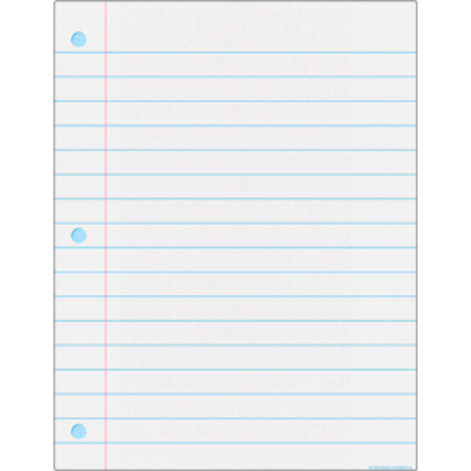 Teacher Created Resources Notebook Paper Write-On/Wipe-Off Chart 17x22 [TCR7114]