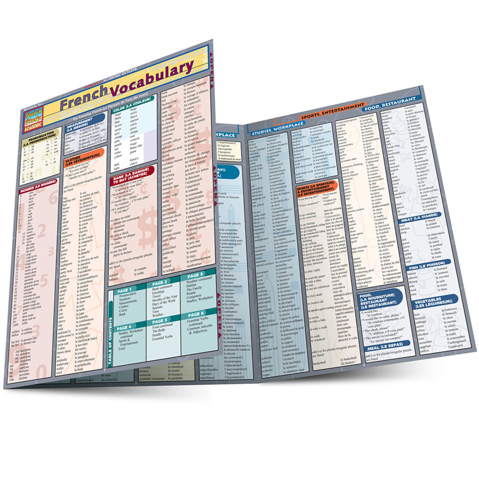 QuickStudy QuickStudy | French Vocabulary [225336]
