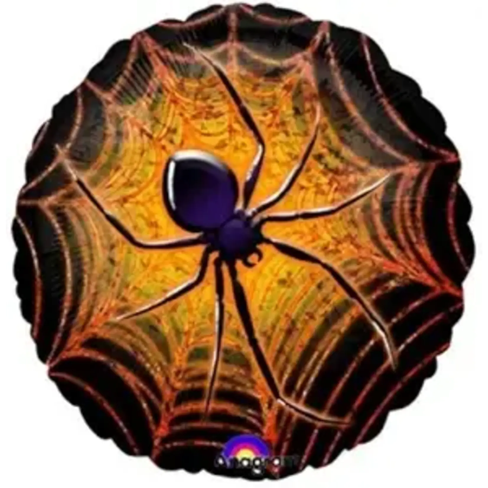 Spider in Web 18 Inch Foil Mylar Balloon [14733]