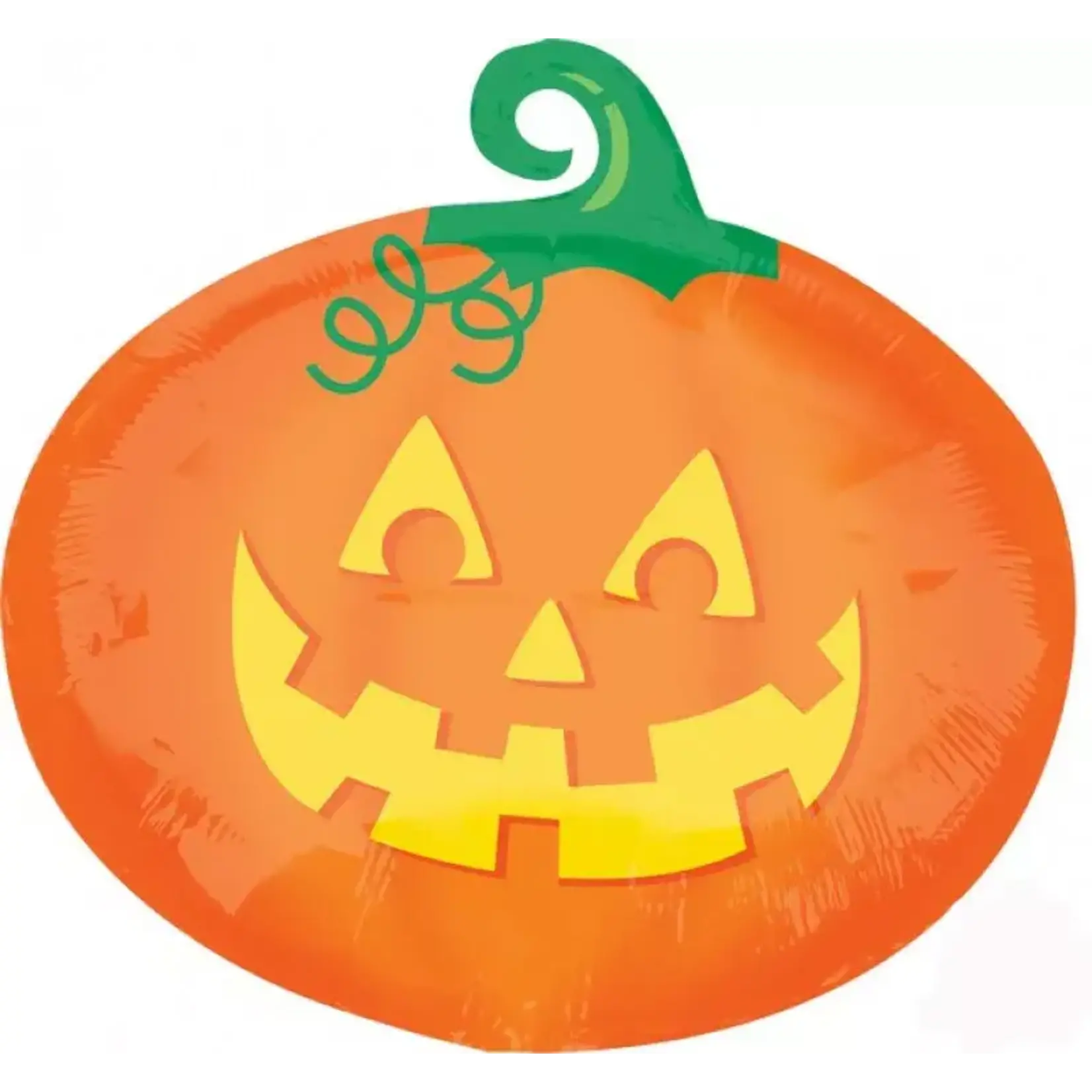 Smiley Pumpkin Halloween 22 Inch Foil Mylar Balloon [33845} [33845]