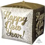 15 INCH Happy New Year White Gold Cubez [36023]