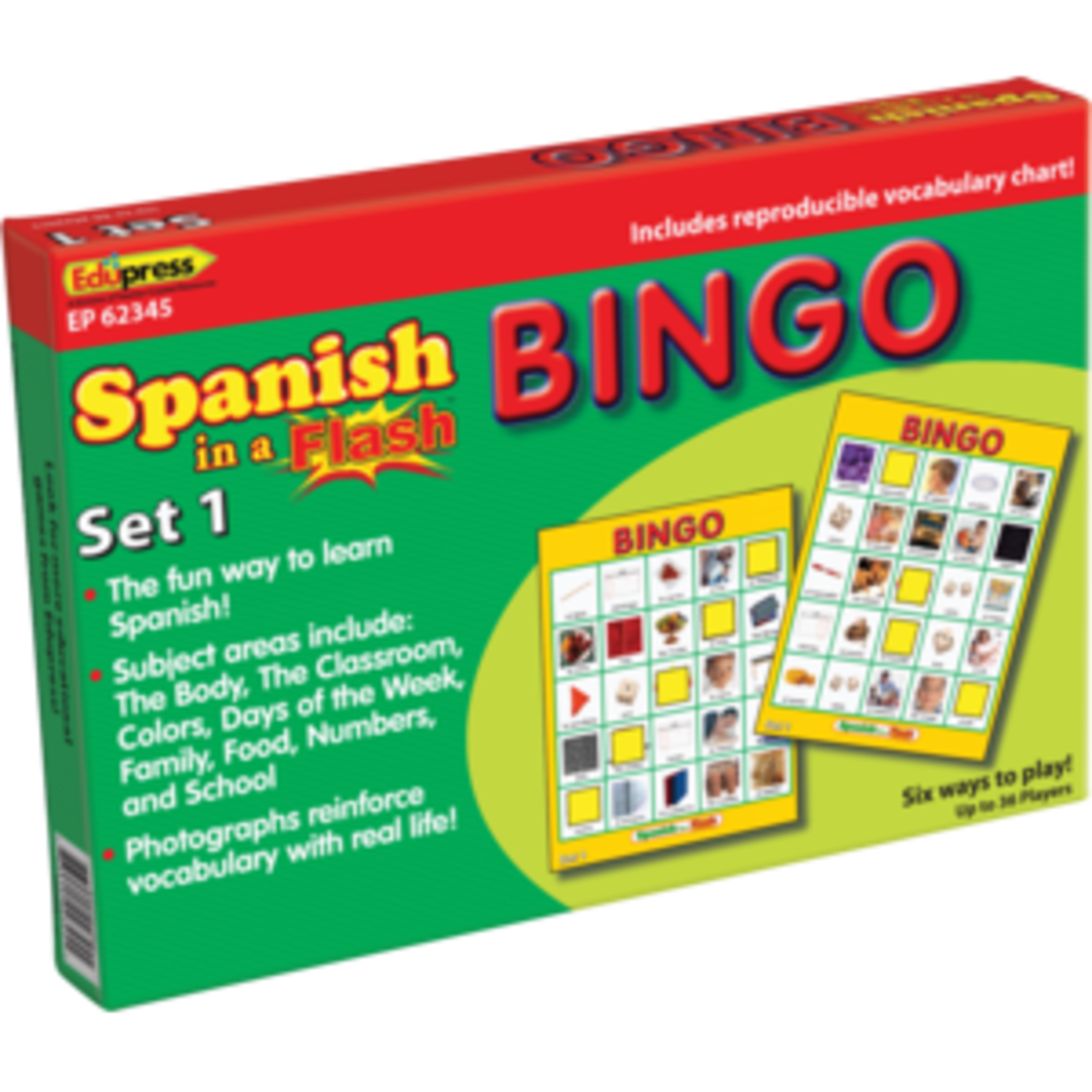 Teacher Created Resources Spanish in a Flash Bingo Game Set 1