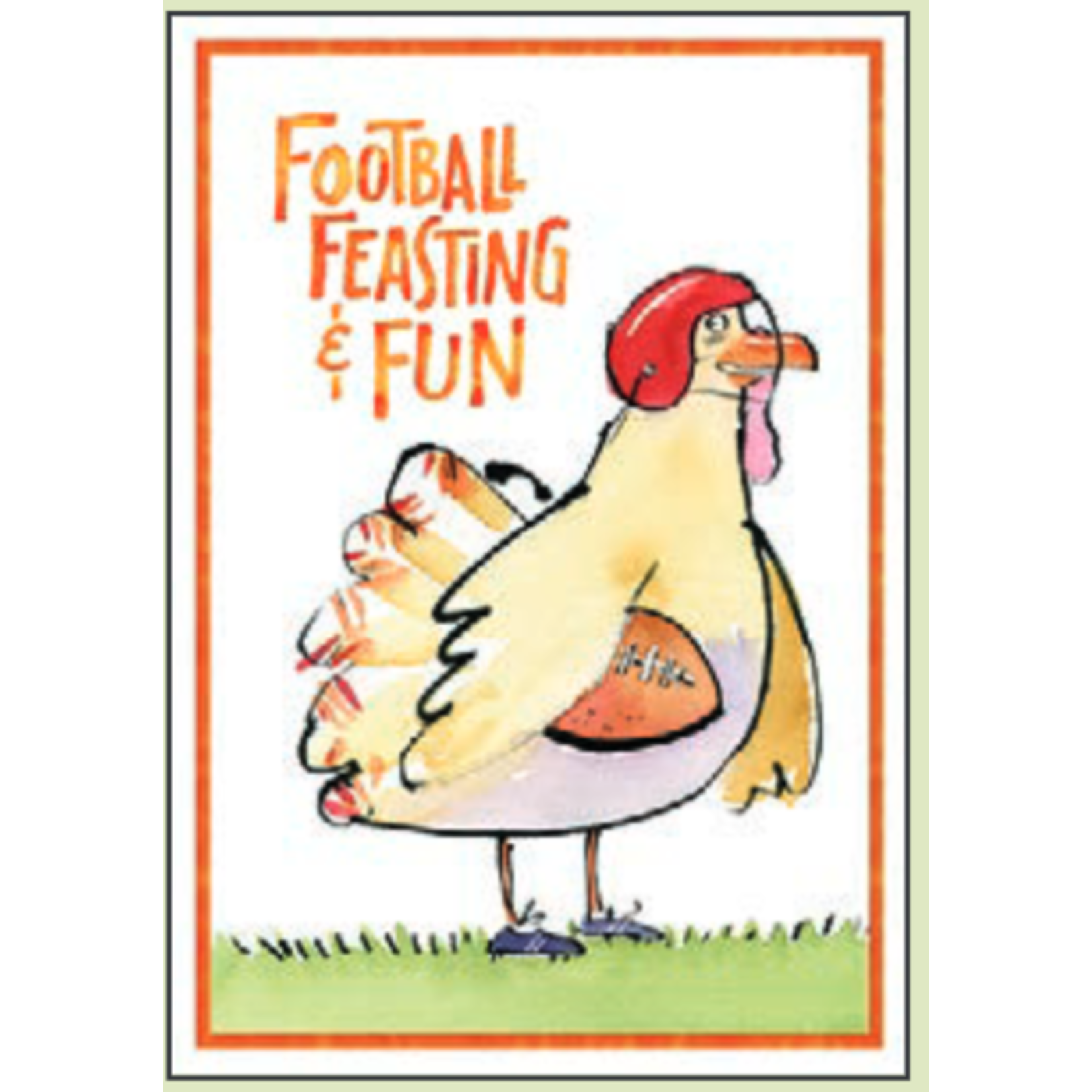 LEANIN TREE Football Feasting & Fun Thanksgiving Greeting Card 2024 [THT47061001]