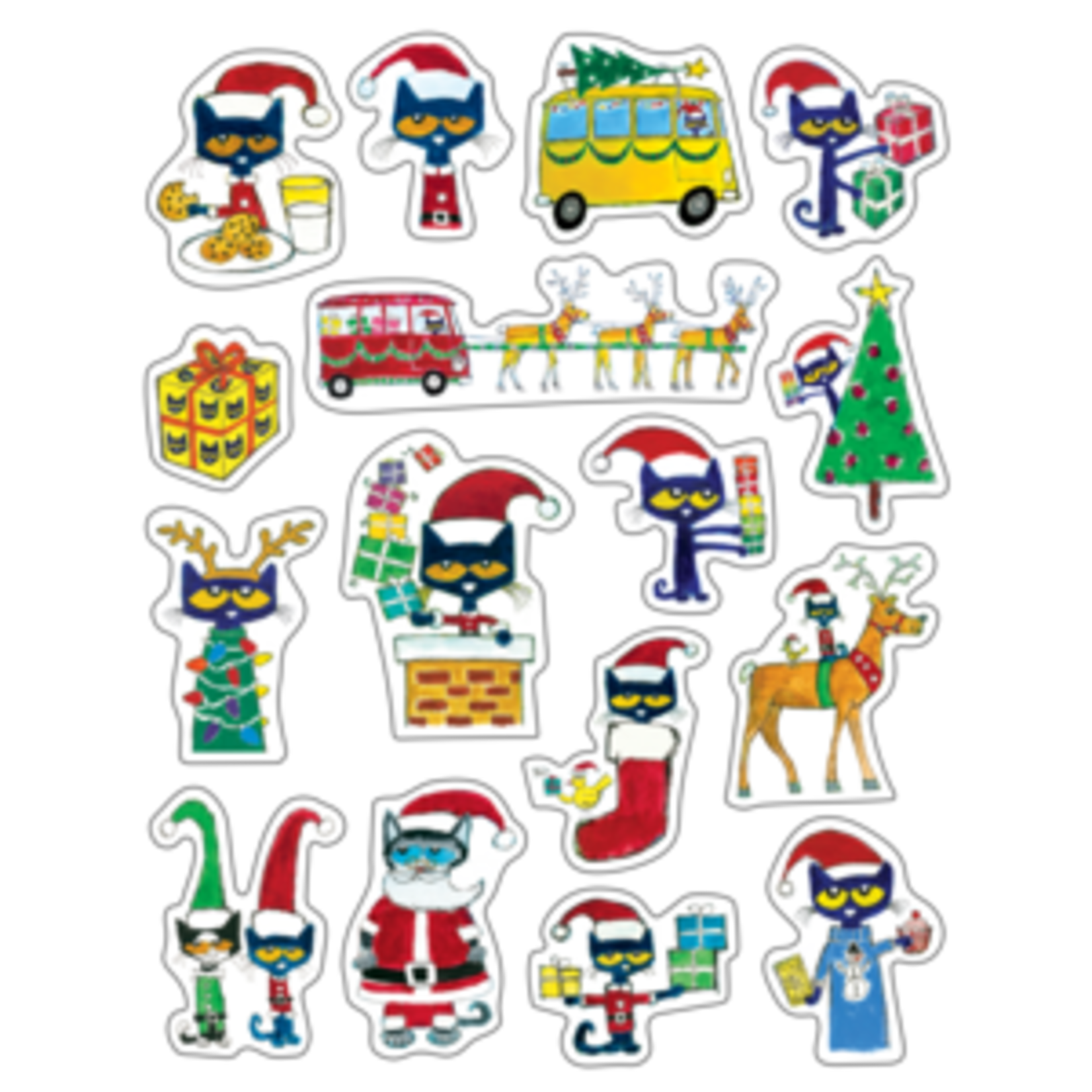 Teacher Created Resources Pete the Cat Christmas Stickers [EP62023]