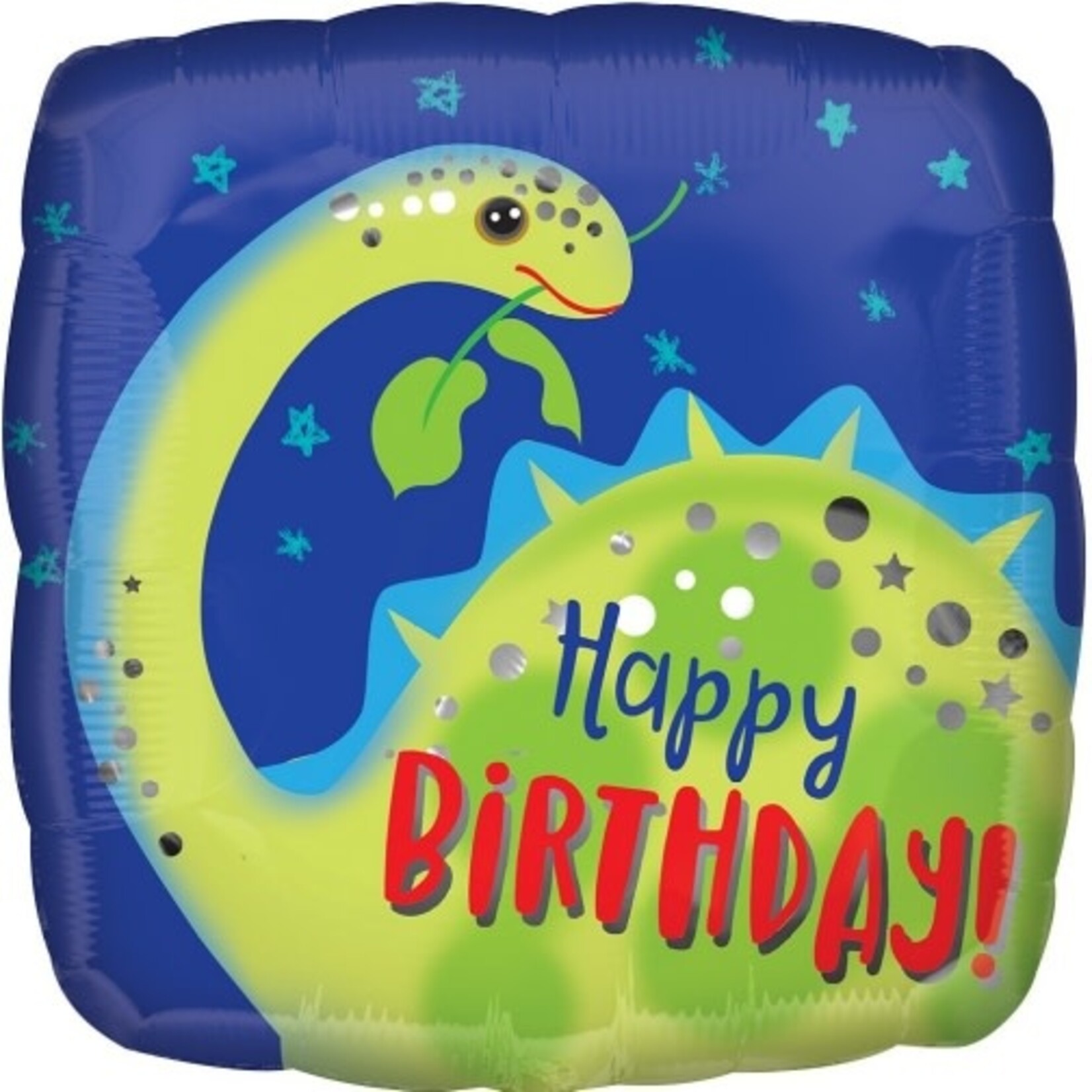 Happy Birthday Brontosaurus 18 Inch Foil Mylar Balloon [39627]