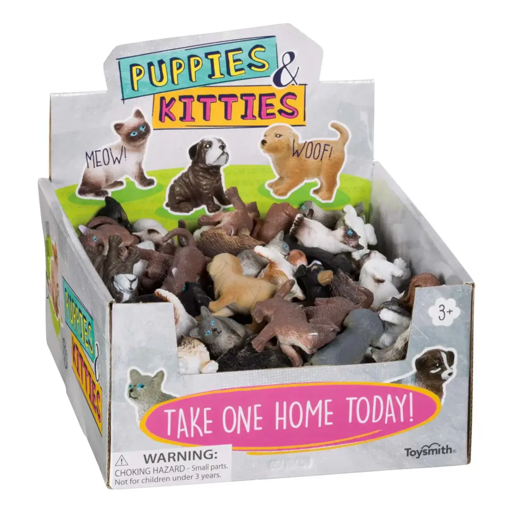 TOYSMITH Puppies And Kitties Figures 1 Assorted Piece [4752]
