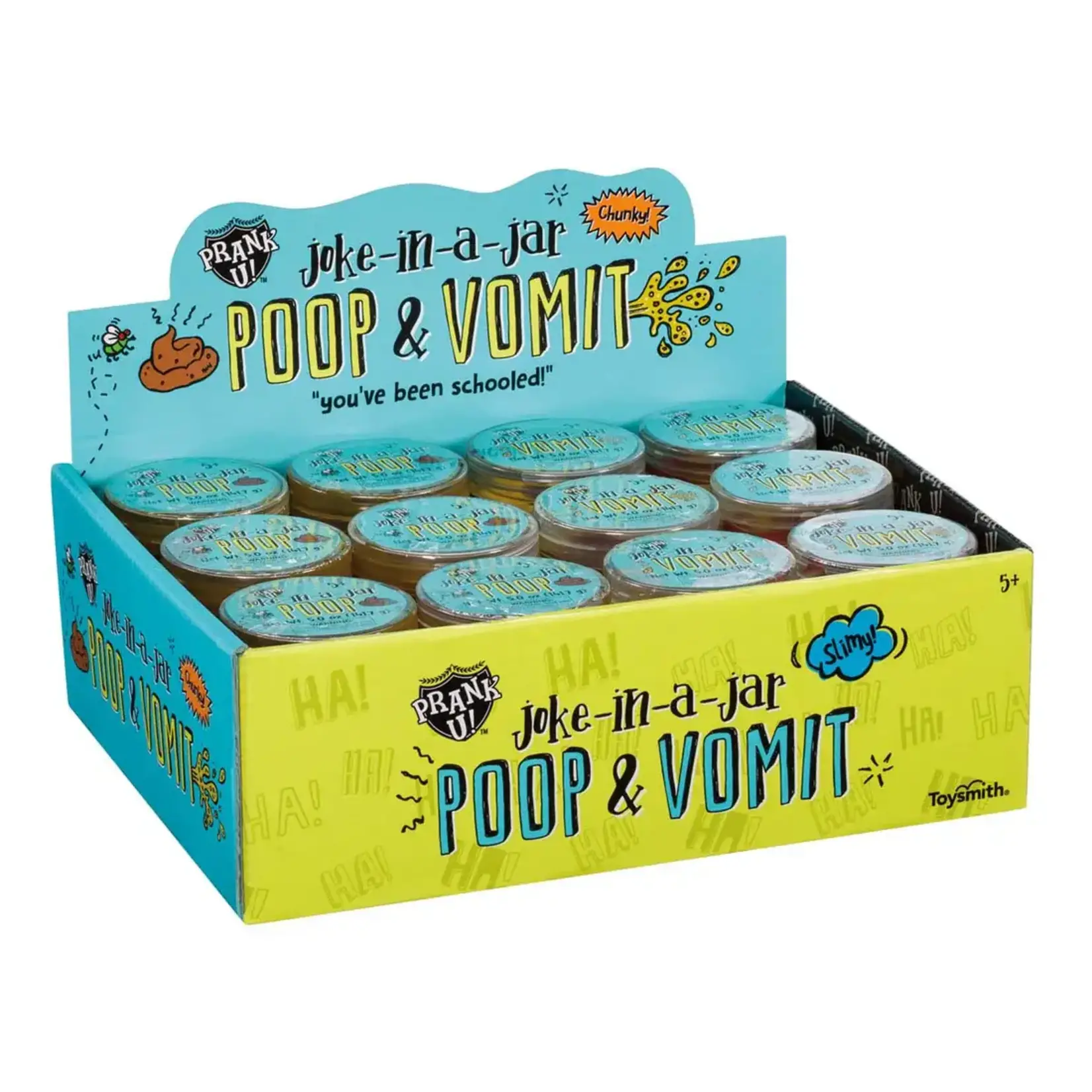 TOYSMITH Prank U Joke-In-A-Jar Poop & Vomit [4206]