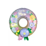 Happy Mother's Day Wreath Multi-balloon Shape 30 Inch Foil Mylar Balloon [40825]