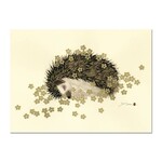ALLPORT EDITIONS Shining Optimist Hedgehog Foil Get Well Greeting Card [2795GW]
