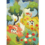 ALLPORT EDITIONS Underpass Cows Blank Happy Birthday Greeting Card [2881BD]