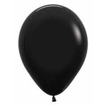Sempertex Sempertex 18 Inch Deluxe Black Latex Balloons Bag of 25 [55014]