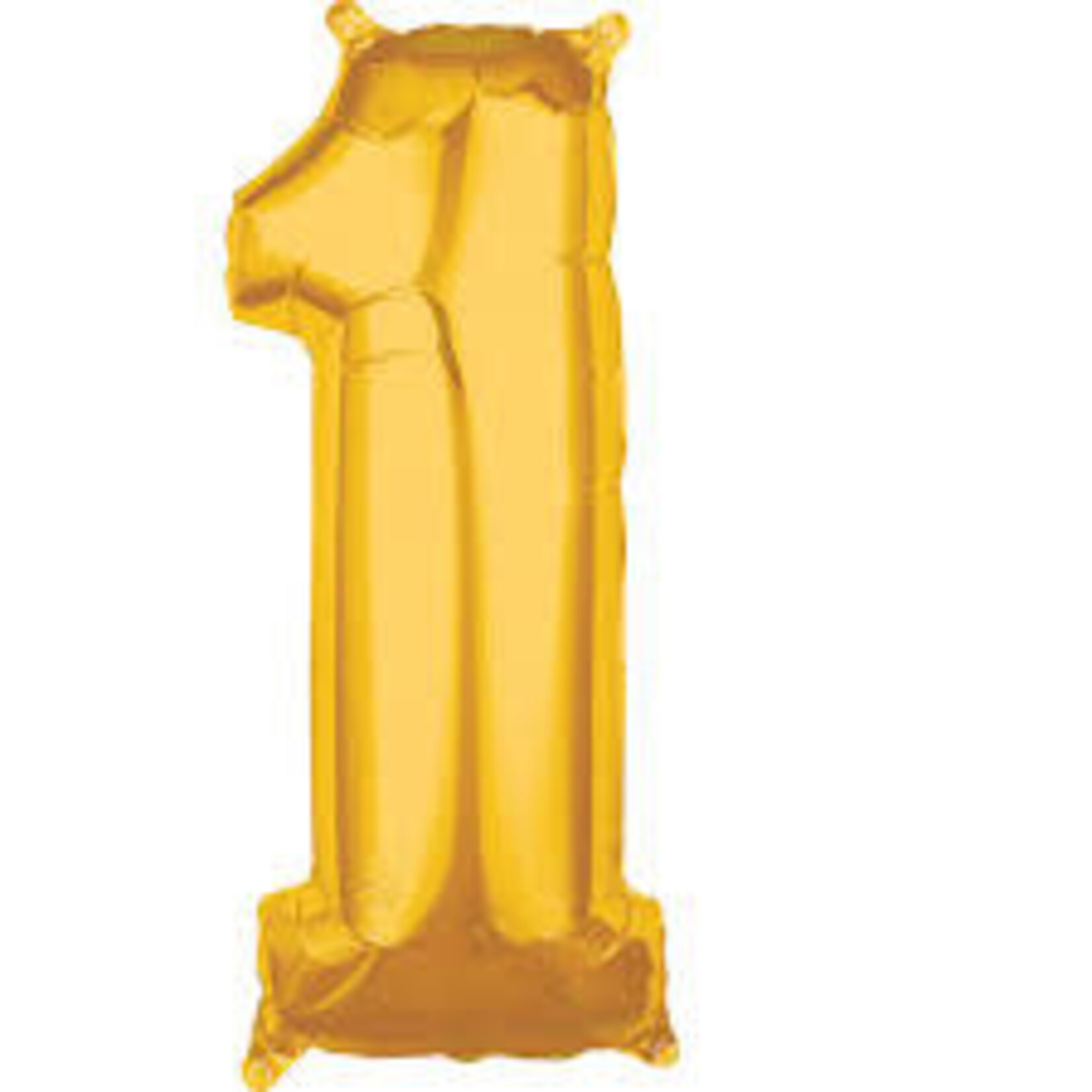 Number 1 Jumbo Balloon Gold 26 Inch Foil Mylar Balloon [36553]