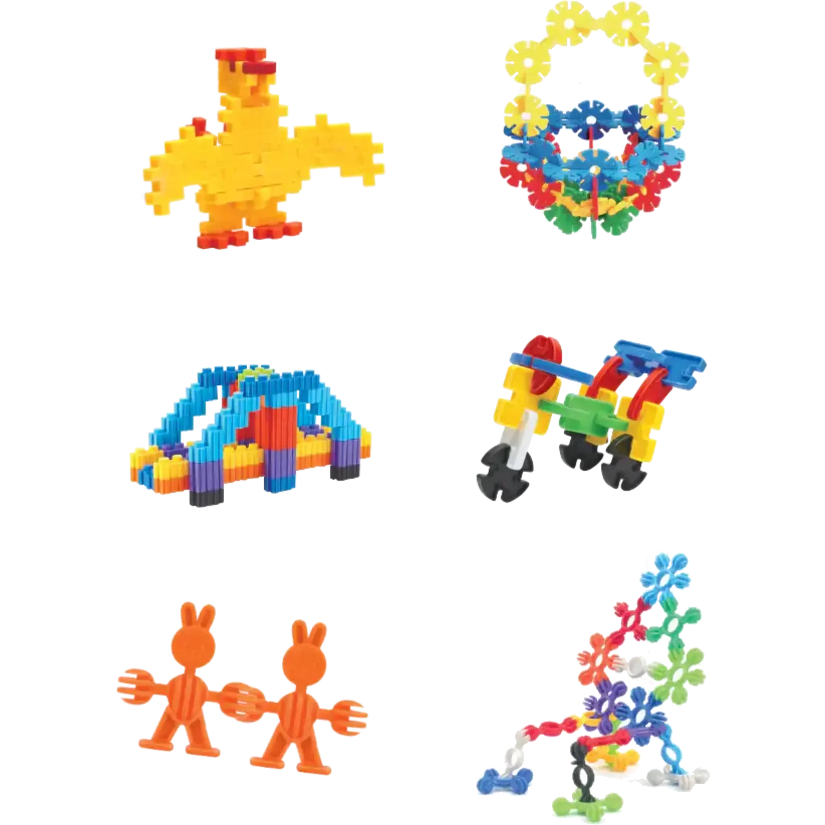 TOYSMITH Clever Connectors Building Blocks Box Set [1854]