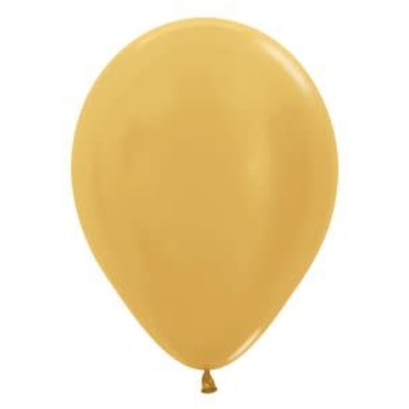 Sempertex Sempertex 5 Inch Metallic Gold Latex Balloons Bag of 100