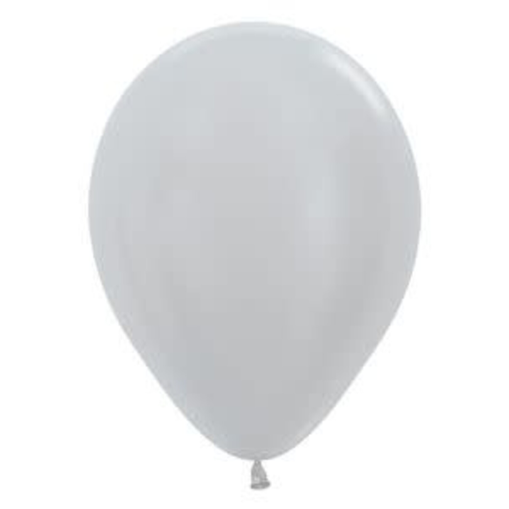 Sempertex Sempertex 11 Inch Metallic Silver Latex Balloons Bag of 100 [53067]