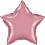 Qualatex Qualatex Chrome Mauve 20 Inch Star Shaped Foil Mylar Balloon [89659] (D)