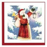 QUILLING CARDS, INC Quilled Vintage Santa Christmas Card [HD6017]