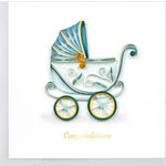 QUILLING CARDS, INC Quilled Baby Buggy Greeting Card [CG833]