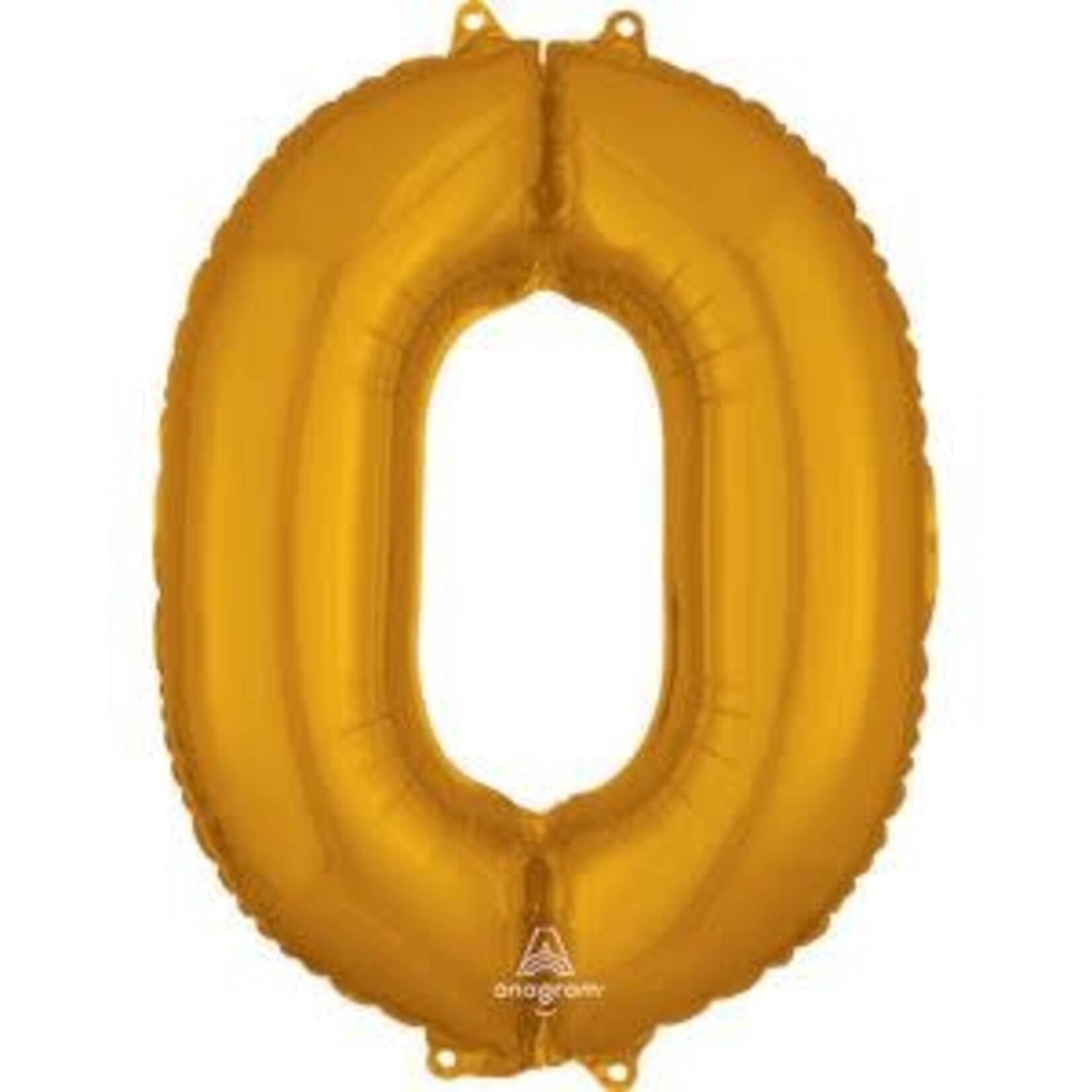 Number 0 Jumbo Balloon Gold 26 Inch Foil Mylar Balloon [36552]