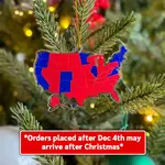 BENNYJOHNSON.COM Election Map Acrylic Ornament 3.5"x 2.5" [cB6SGfWlQ]