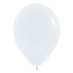 Sempertex Sempertex Fashion White 5 Inch Latex Balloons Bag of 100  [51002]