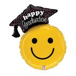 Betallic Smiley Grad 26 Inch Foil Mylar Shape Balloon [25264]