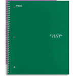 FIVE STAR Five Star 1 Subject Spiral Notebook, Wide Ruled, Assorted Color Covers, 10.5 x 7.5, 100 Pages [07110]