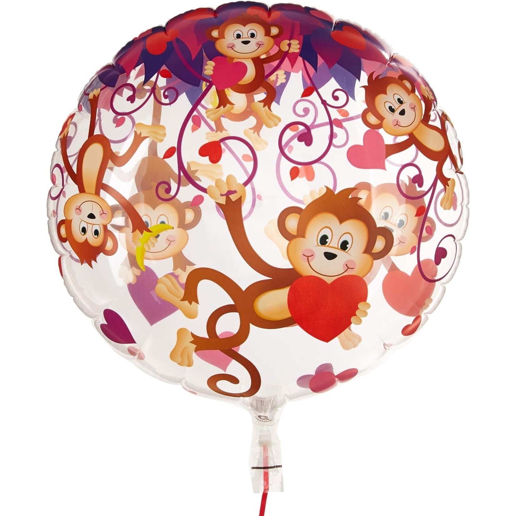 Qualatex Qualatex Love Monkeys 22 Inch Bubble Balloon [40193]