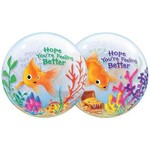 Qualatex Qualatex Goldfish Feel Better 22 Inch Bubble Balloon [68653]