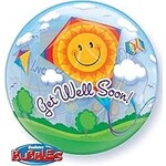 Qualatex Qualatex Sunny Kite Get Well Soon 22 Inch Bubble Balloon [68654]