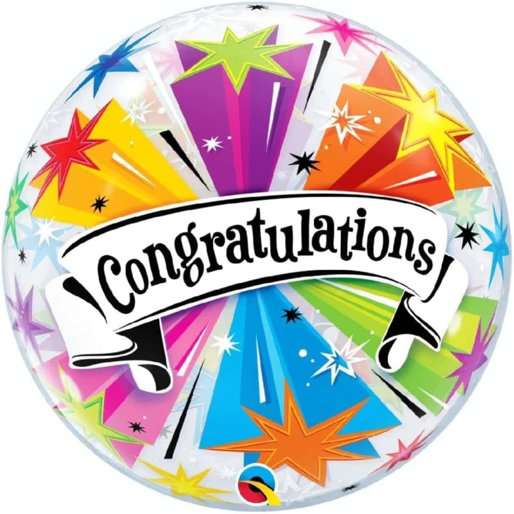 Qualatex Qualatex Congratulations 22 Inch Bubble Balloon [41190]