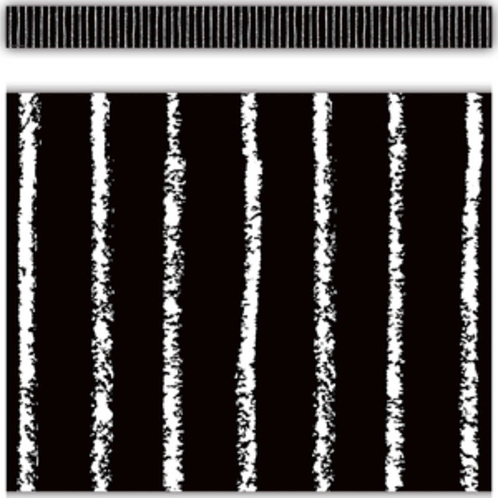 Teacher Created Resources Black With White Pinstripes Straight Border Trim [TCR6061]