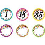 Teacher Created Resources Confetti Numbers Magnetic Accents [TCR77007]