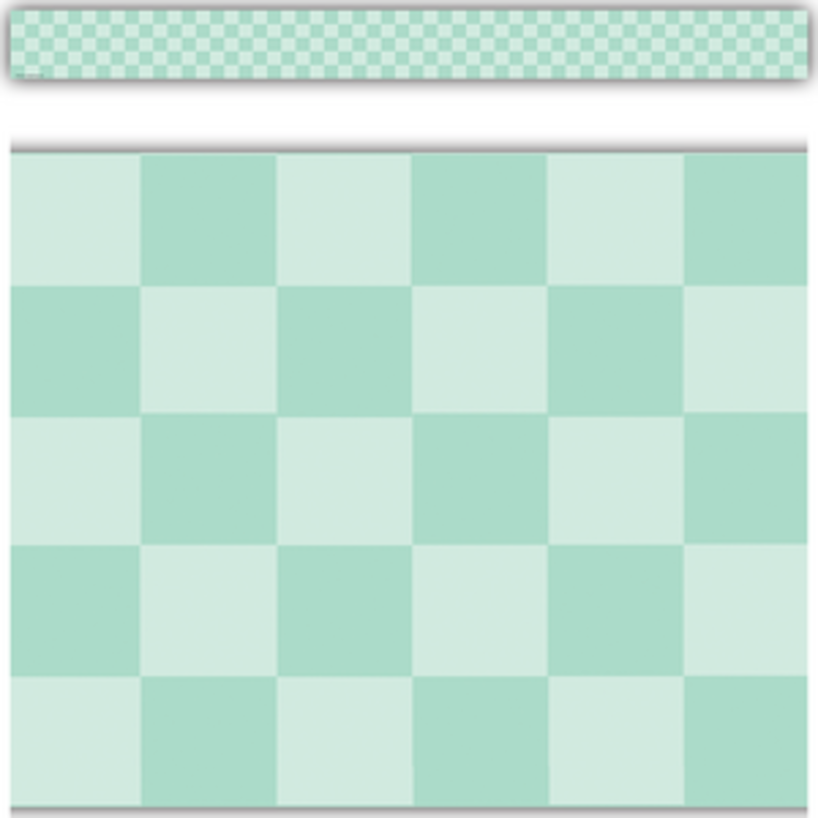 Teacher Created Resources Cool for School Green Checkers Straight Border Trim [TCR9311]