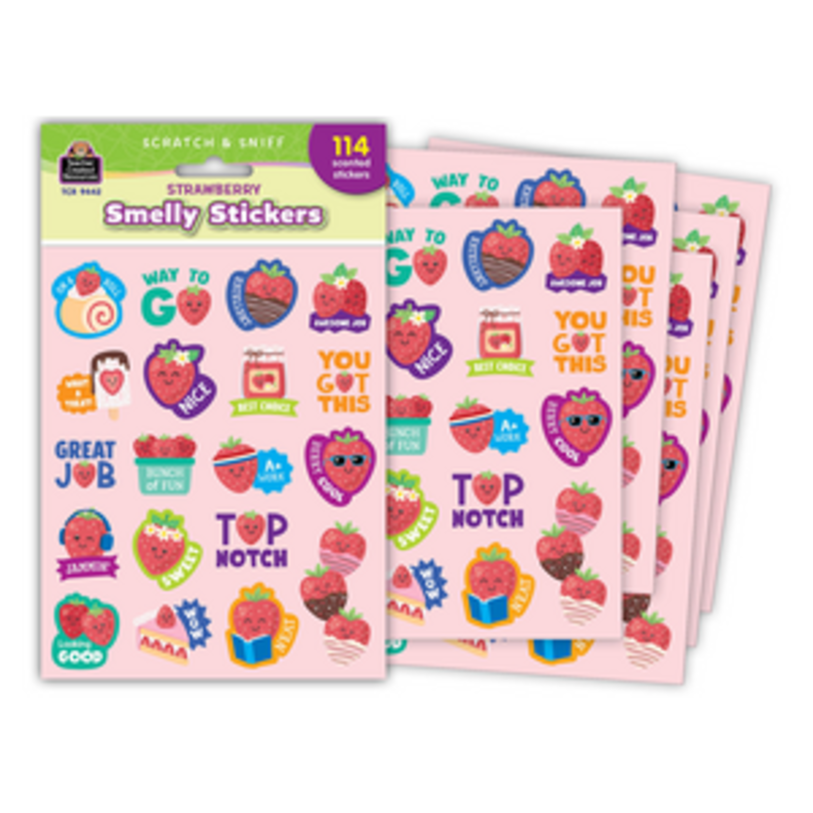 Teacher Created Resources Strawberry Smelly Stickers [TCR9439]