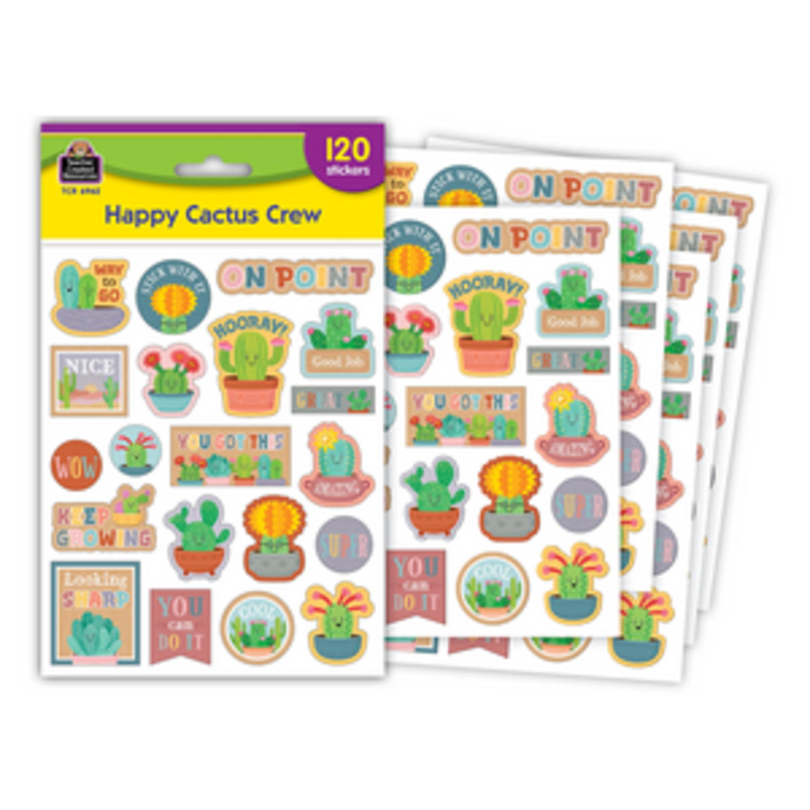 Teacher Created Resources Happy Cactus Crew Stickers [TCR6962]