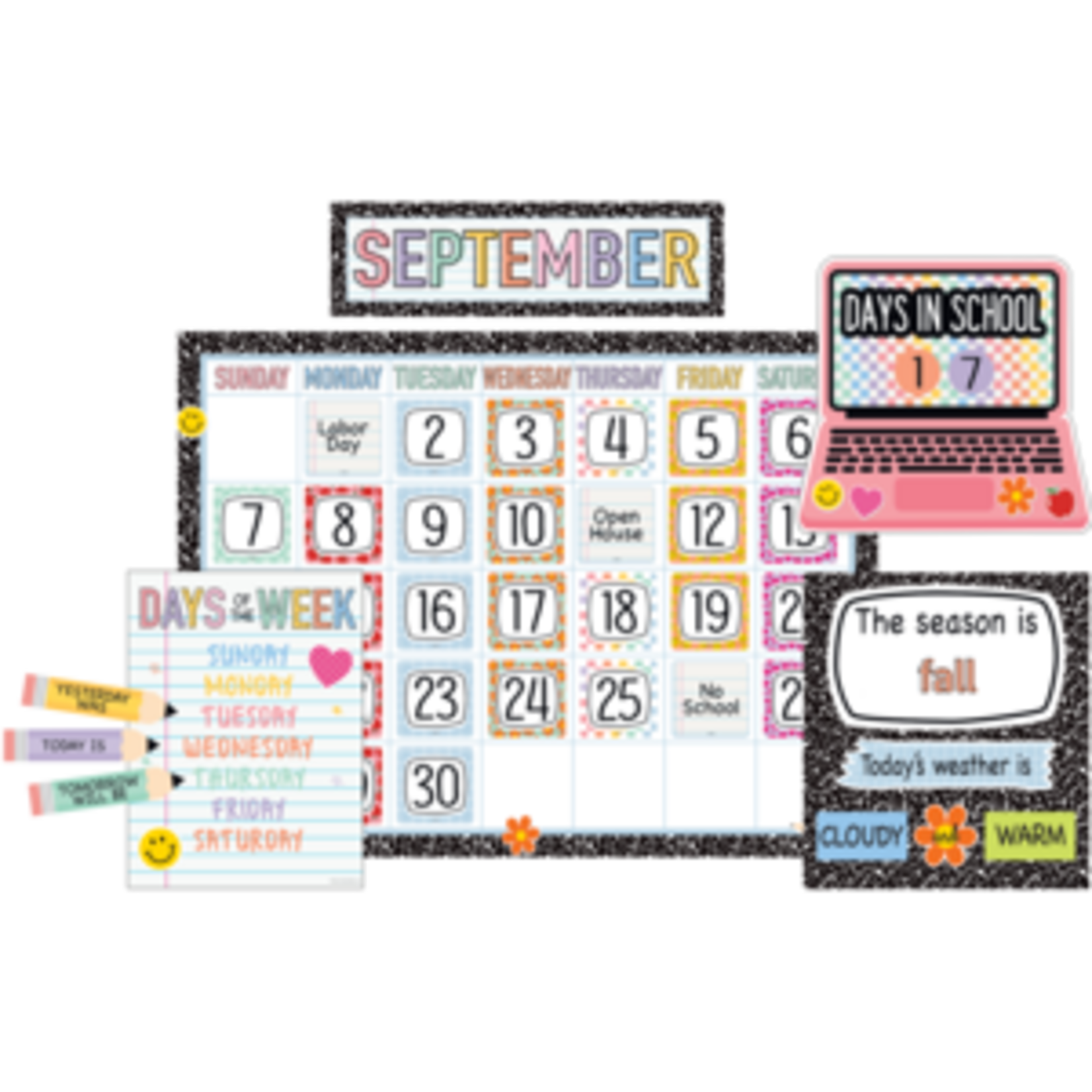Teacher Created Resources Cool for School Calendar Bulletin Board [TCR9300]