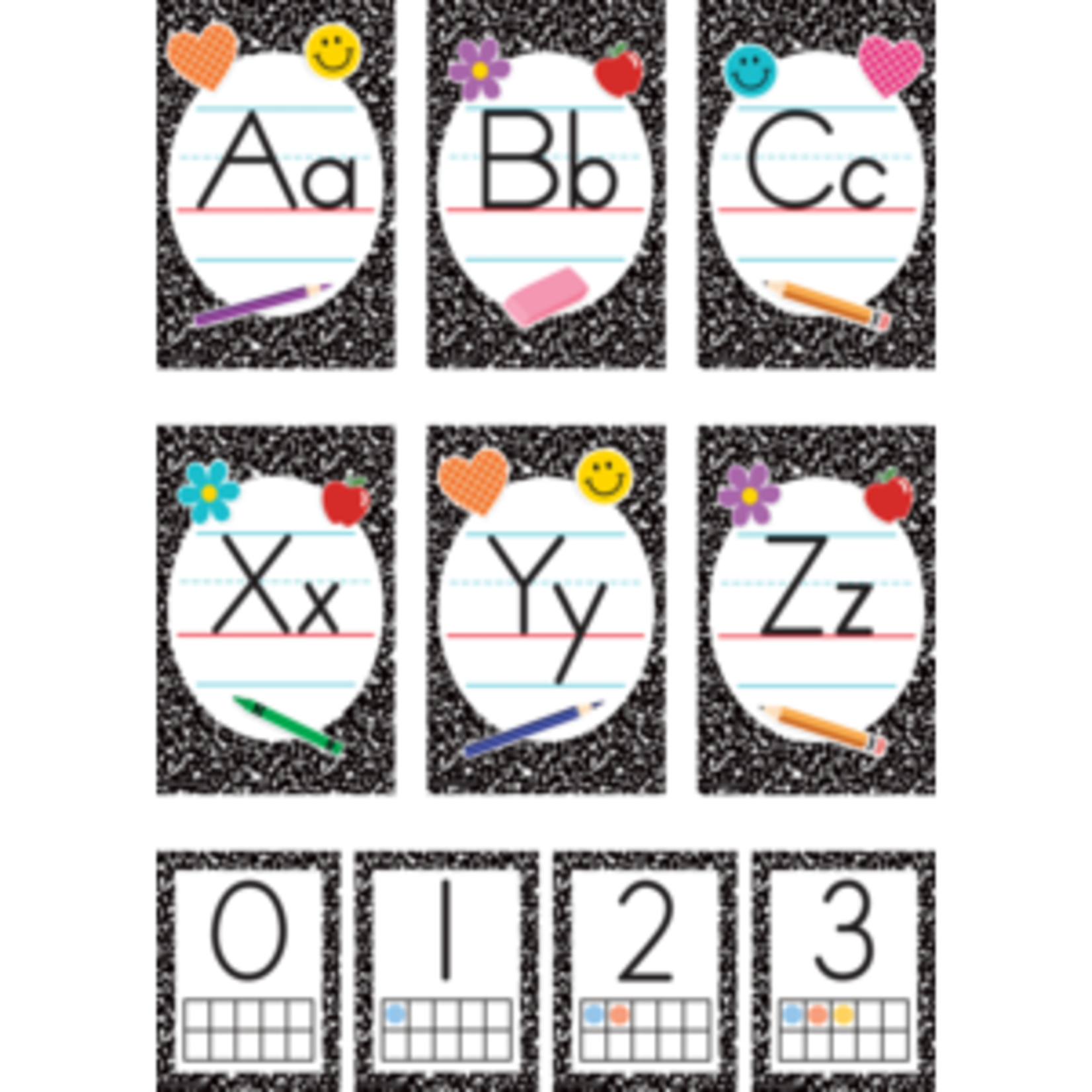 Teacher Created Resources Cool for School Composition Alphabet Bulletin Board [TCR9306]