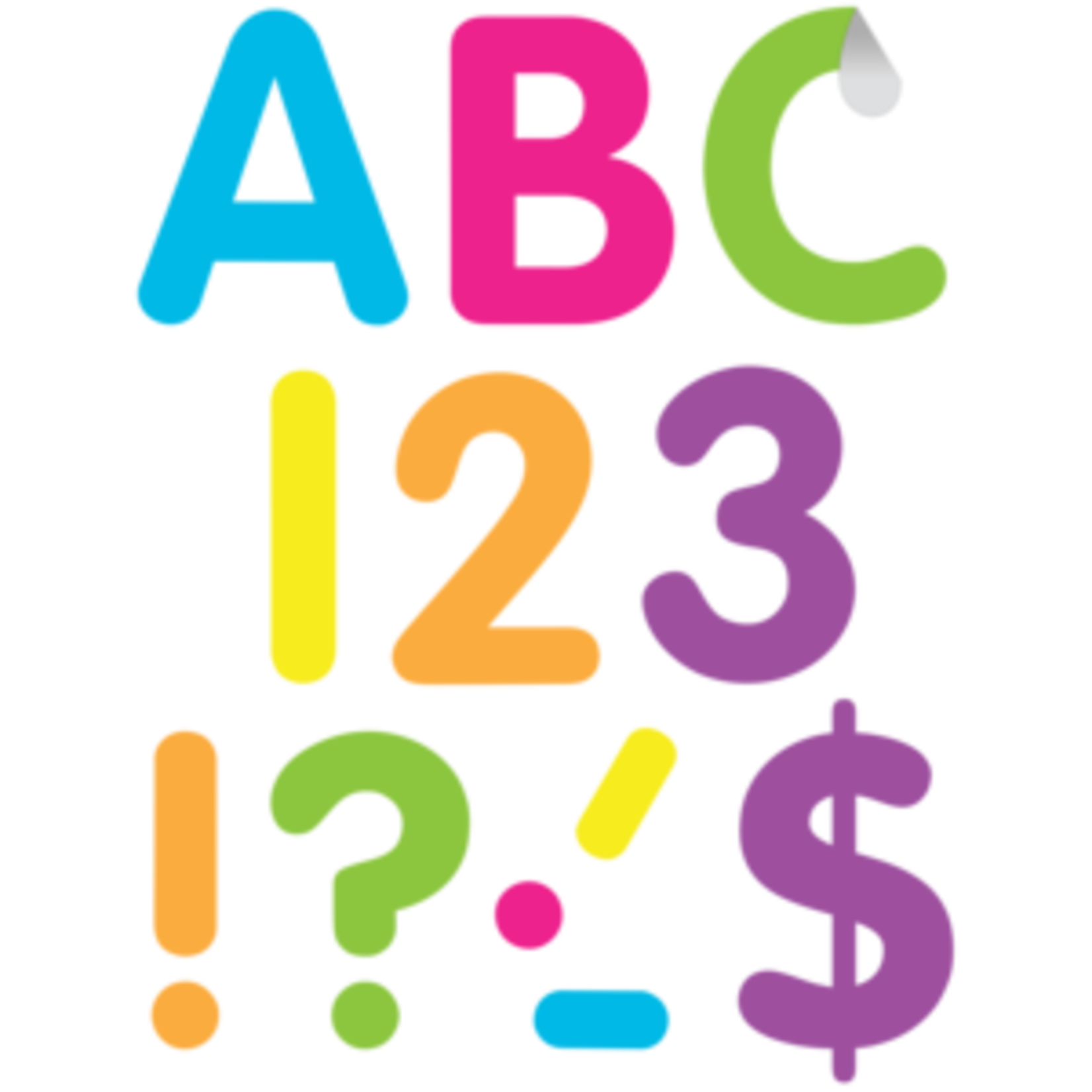 Teacher Created Resources Brights 4" Classic Self-Adhesive Letters Uppercase [TCR9651]
