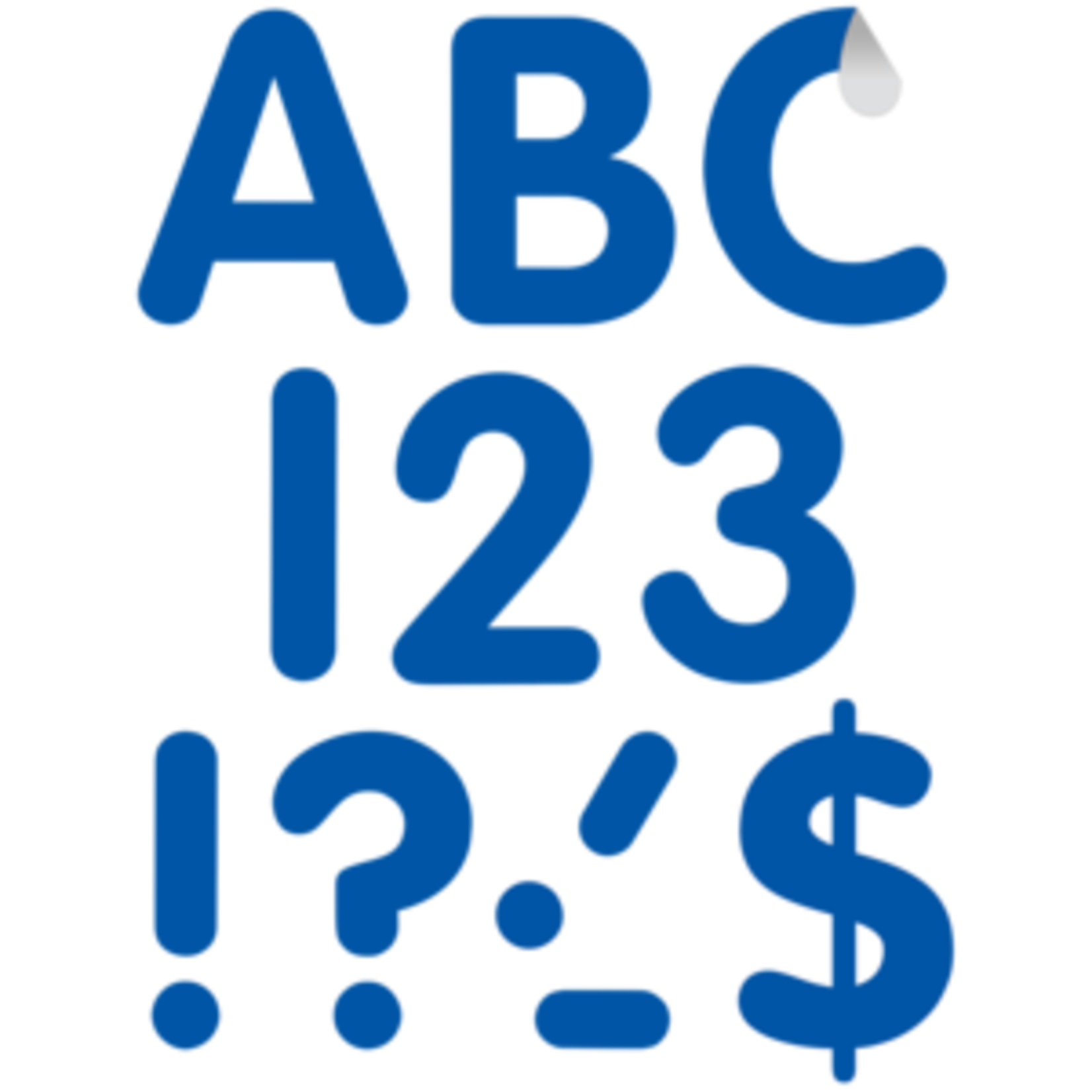 Teacher Created Resources Blue 4" Classic Self-Adhesive Letters Uppercase [TCR9642]