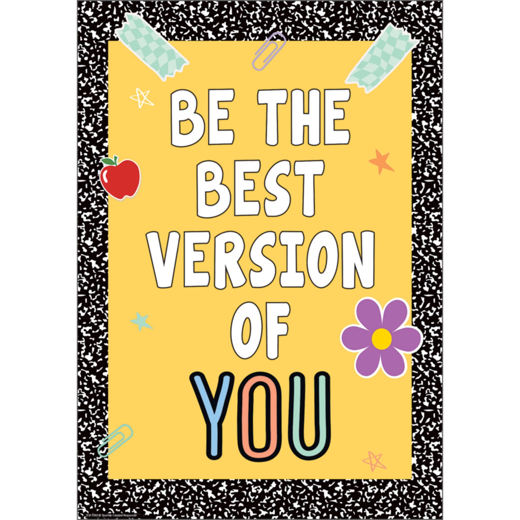 Teacher Created Resources Be the Best Version of You Positive Poster [TCR7382]