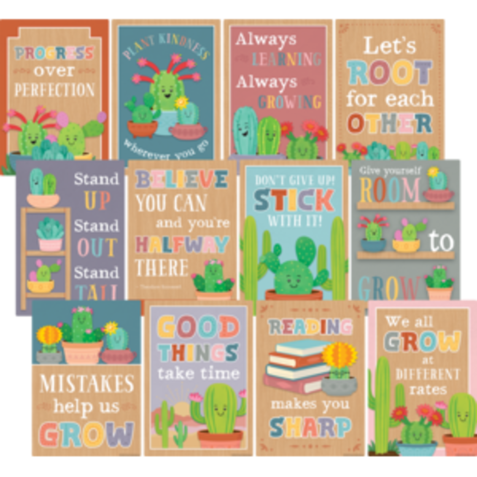 Teacher Created Resources Happy Cactus Crew Positive Sayings Small Poster Pack [TCR6956]