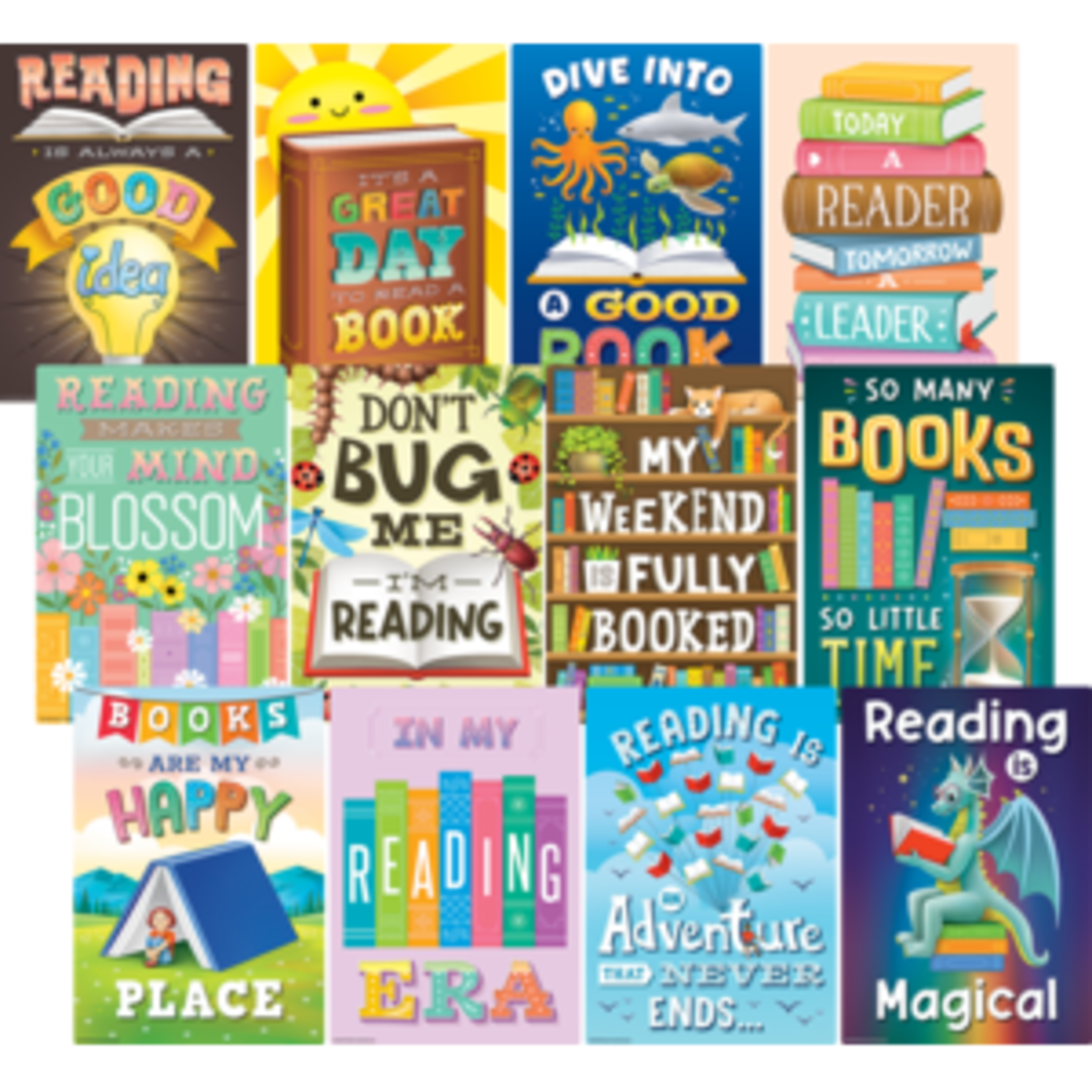 Teacher Created Resources Reading Is Fun Small Poster Pack [TCR6629]