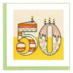 QUILLING CARDS, INC Quilled Birthday Milestone Greeting Card - 50 [BD191]