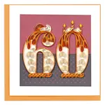 QUILLING CARDS, INC Quilled Birthday Milestone Greeting Card - 60 [BD192]